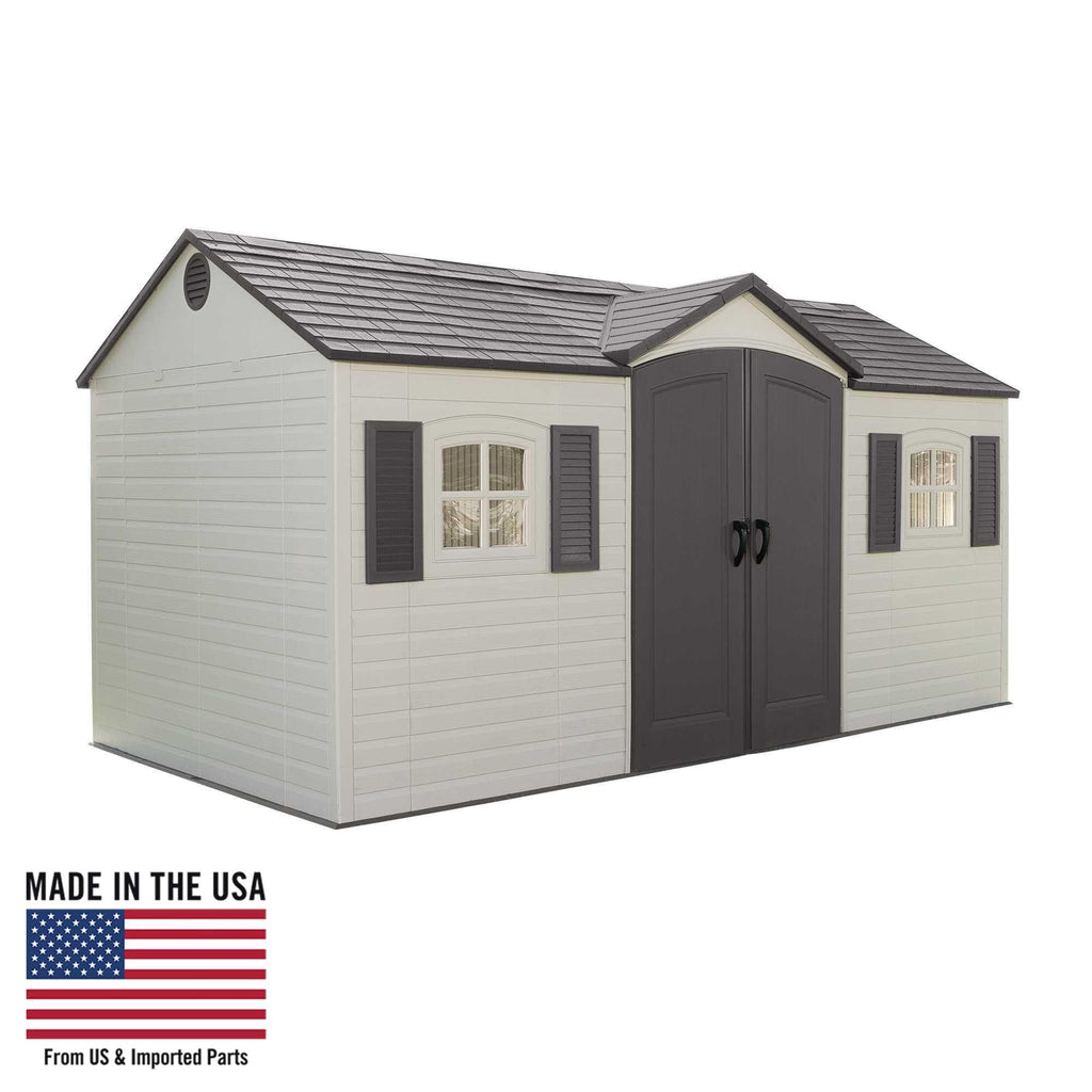 Lifetime 6446 Outdoor Storage Shed, 8 x 15 Foot, Desert Sand